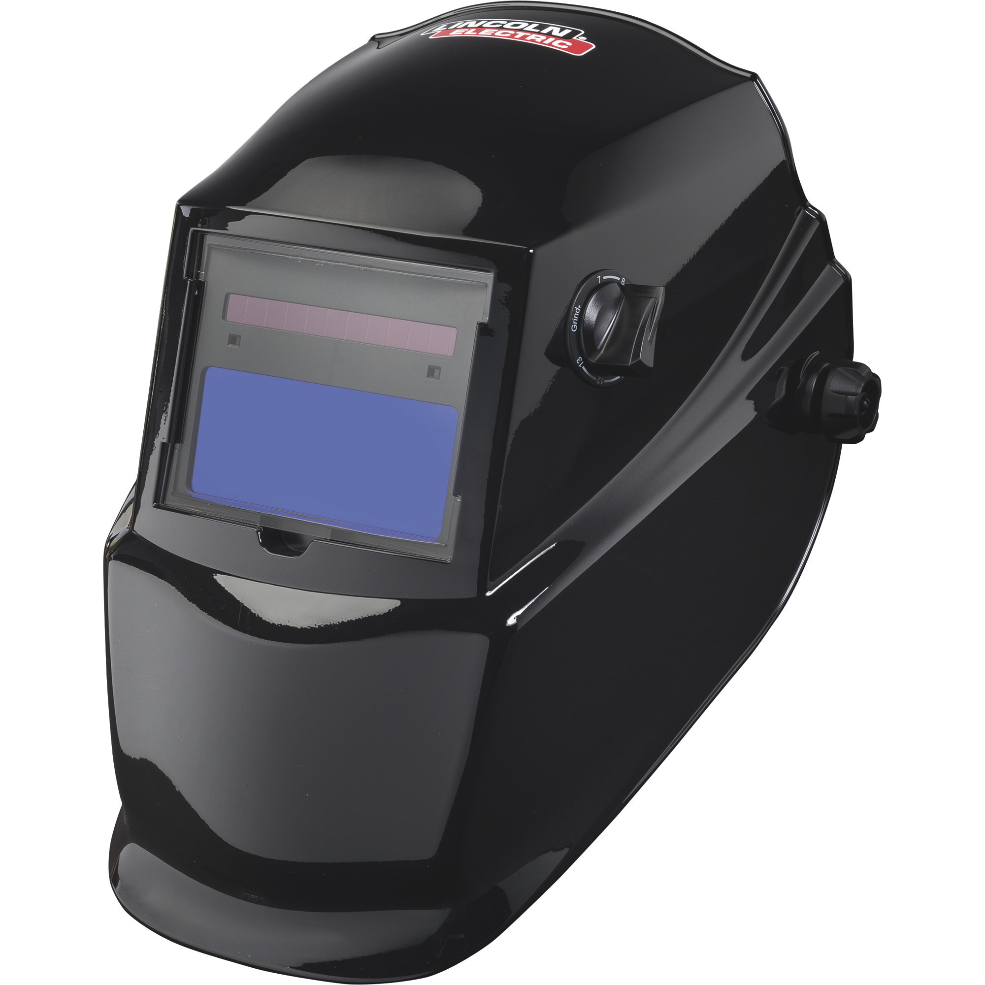 Lincoln Electric Auto-Darkening Welding Helmet with Grind Mode, Glossy Black, Model# K3419-1
